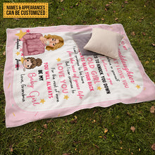 Personalized Fleece Blanket To My Granddaughter Gift For Grandchildren Custom Blanket For Granddaughter