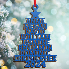 2024 Christmas - Customized Personalized Wooden Cutout Ornament - Family Gift For Home