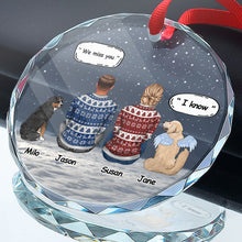 Miss You - Personalized Customized Glass Ornament - Gift For Pet Loss Owners, Dog Mom, Dog Dad, Dog Lover