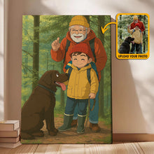 Animated Family Photo Vertical Ghibli Style - Turn Your Photo To Ghibli Character - Gift For Family Members, Siblings