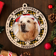 Meowy Woofmas - Personalized 2-Layered Wooden Ornament - Christmas Gifts For Dog Lover, Cat Lover