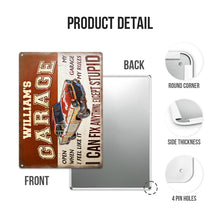 Personalized Auto Mechanic Garage I Can Fix Anything Customized Classic Metal Signs