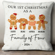 First Christmas As A Family - Personalized Custom Pillow - Christmas Gift For Family