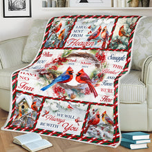 Robin A Hug Sent From Heaven - Customized Personalized Blanket - Memorial Gift For Family Dad Mom