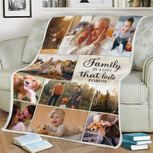 Family Is A Gift - Personalized Photo Blanket - Gifts For Family Members