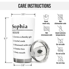 A Few Awsome Things About Them - Personalized Custom Tumbler - Gifts For Coworkers, Best Friends