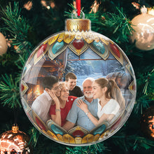 Custom Photo Family Christmas Bauble - Customized Acrylic Ornament - Christmas Gift For Familly