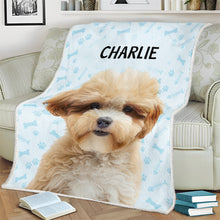 Custom Pet Photo -  Personalized Custom Blanket - Gift For Pet Lovers, Dog Lovers, Cat Lovers