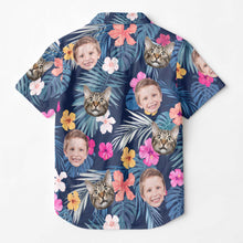 Custom Photo With Beloved Ones Tropical - Personalized Customized Hawaiian Shirt - Gift For Family Members, Best Friends