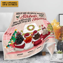 Personalized Custom Fleece Blanket Christmas Gift For Siblings And Best Friends Custom Flannel Blacket