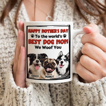 Custom Photo The World's Best Mom - Personalized Customized Mug - Gifts For Dog Lovers
