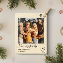 Custom Photo Family - Personalized Wooden Cutout Ornament - Christmas Gift For Family, Besties