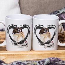 You Left Paw Prints Memorial - Photo Customized Personalized Mug - Gifts For Dog Lovers