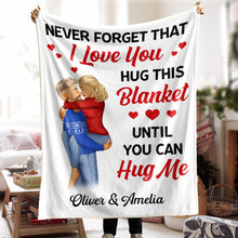 Never Forget That I Love You - Personalized Photo Blanket - Gift For Couples, Lovers, Husband Wife