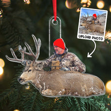 Custom Photo Deer Hunting- Personalized Customized  Acrylic Ornament - Gift For Hunting Lover