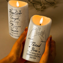 To My Precious Bestie - Personalized Candle LED Light - Gift For Besties, Best Friends, Soul Sisters