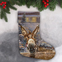 Funny Donkey Hello Sweet Cheeks - Christmas Stocking - Christmas Gifts For Friends Home Decor Suede Stocking