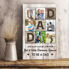 Custom Photo - Someone Special To Be A Dad -  Customized Personality Canvas - Gift For Dad Father