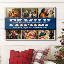 Family Custom Photo Wall Canvas - Personalized Customized Canvas - Gift For Family