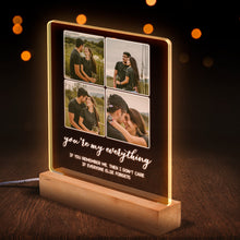 Custom Photo You're My Everything - Personalized Customized 3D LED Light - Gift For Couple, Anniversary