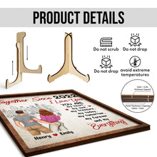 I'm Forever Yours - Personalized Customized 2-Layered Wooden Plaque - Gift For Couple, Lover, Anniversary