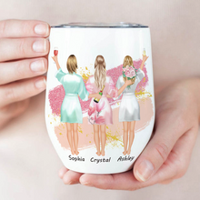 I Do Crew - Personality Customized Wine Tumbler - Wedding Gift For Best Friend Bestie