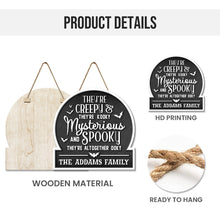 Creepy Kooky Mysterious Spooky - Personalized Custom Door Sign - Halloween Gift For Family Members, Best Friends, Cousins