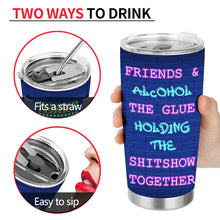 Here's To Another Year Of Bonding Over Alcohol Best Friends - Bestie BFF Gift - Personalized Custom Tumbler