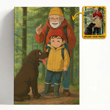 Animated Family Photo Vertical Ghibli Style - Turn Your Photo To Ghibli Character - Gift For Family Members, Siblings