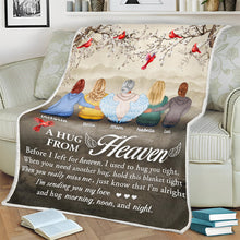 Before I Left For Heaven - Customized Personalized Blanket - Memorial Gift For Loss