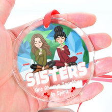 Besties Forever -  Personalized Glass Ornament - Special Gift For Besties Best Friends BFF Sisters