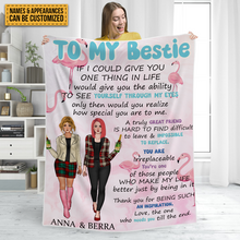 To My Bestie - Customized Bestie Blanket - Gift For Friends - Customized Gift For Girls