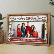 Custom Family Christmas Photo - Personalized Customized Canvas - Meaningful Gift For Family Members, Couples, Friends