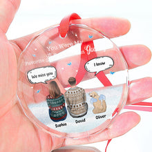 You Were My Favorite Hello - Personalized Glass Ornament - Gift For Pet Loss , Dog Mom, Dog Dad, Dog Lover