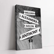Customized Street Sign - Personalized Custom Framed Canvas Wall Art - Gift For Family