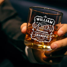 Premium World's Greatest Father - Personalized Custom Whisky Glass - Father's Day Gift For Dad, Grandpa, Husband, Him