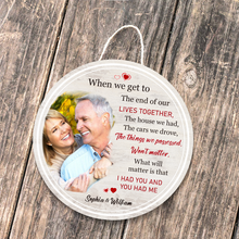 Custom Photo Couple Husband Wife - Custom Door Sign Gift For Couple - Wedding Valentine's Day Gift For Husband Wife