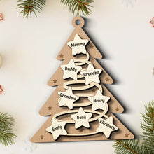 Family Is The Greatest Christmas Gift - Personalized 2-Layered Wooden Ornament - Gifts For Family