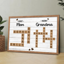 Custom Crossword Canvas Family Name - Personalized Customized Canvas - Gift For Family Members