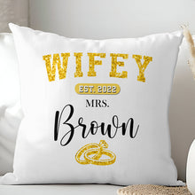 Wifey - Personalized Pillow - Christmas Gifts For Husband Wife, Anniversary