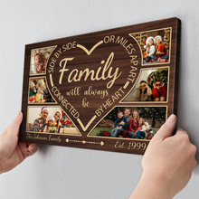 Custom Photo Family Side By Side - Customized Personalized Canvas - Christmas Gift For Family Dad Mom