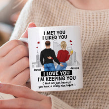 I Love You And Your Butt Too - Customized Personalized Mug - Christmas Gift For Couples, Lovers, Husband Wife