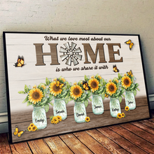 Our Home Sweet Garden - Personalized Customized Canvas - Gift For Family Members, Couples, Lovers
