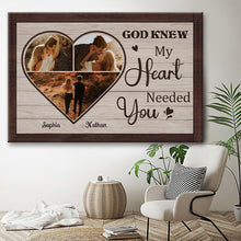 My Heart Needed You - Canvas Memorial Canvas, Wedding Gifts Personalized Custom Framed Canvas Wall Art