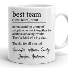 Best Team Appreciation Mug - Customized Personalized Mug - Gift For Coworkers, Friends