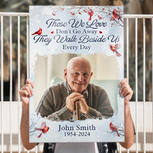 Those We Love Don't Go Away -  Customized Personalized Canvas - Memorial Gift For Loss