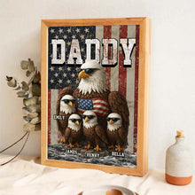 The Eagle Gang American - Customized Personalized Canvas - Father's Day Gift For Dad, Grandpa, Husband, Him