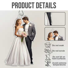 Love Design Custom Photo - Customized Personalized Car Ornament - Gift For Family Couple Husband Wife Gift Ideas