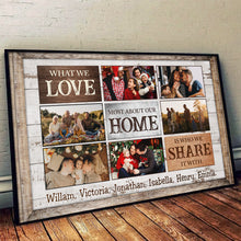 Most About Our Home - Customized Personalized Canvas - Gift For Family Dad Mom Sister Brother Couple Husband Wife Kid