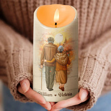 When We Get To The End Of Our Lives - Personalized Candle LED Light - Anniversary Gift For Elder Couples, Lovers, Husband Wife